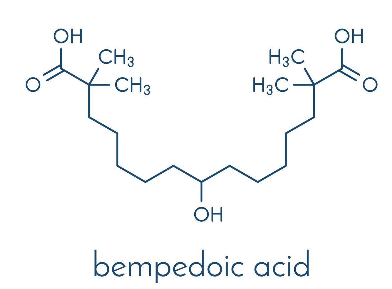 Bempedoic Acid Associated with 20% Reduction in Total CV Events in Prespecified CLEAR Outcomes Analysis / image credit bempedoic acid molecule ©molekuul.be/stock.adobe.com